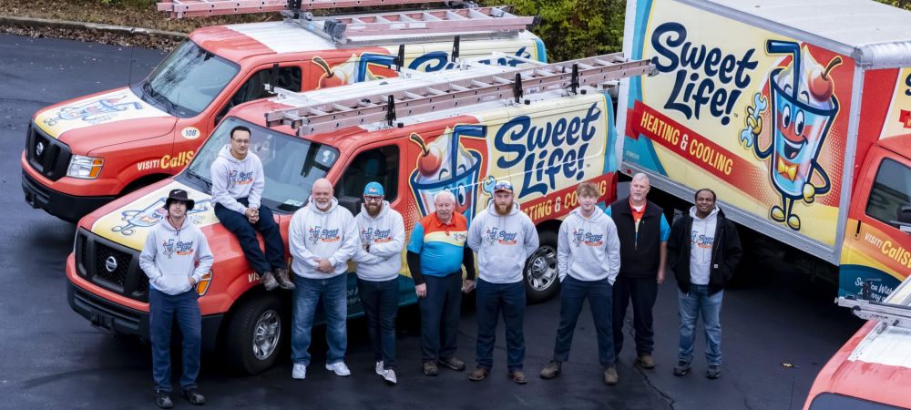 Sweet Life Heating, Cooling and Electric workers providing AC installation services in Frankfort, KY